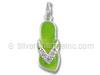 Green Enamel Slippers