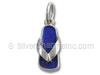 Blue Enamel Slippers