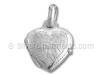 Small Silver Heart Locket with Designs