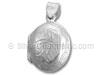 Silver Round Oval Locket with Designs