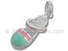 Flat Cubic Zirconia Sandal Charm