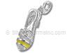 High Heel with Cubic Zirconia and Yellow Strap