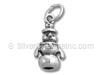Sterling Silver Snowman 3D Charm