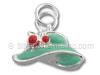 Green Enamel Lady's Hat