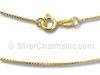 18" 1mm Gold Vermeil Box Chain