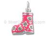 Pink Enamel Boot