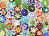 Circular Beads with Flowers