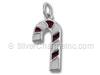 Christmas Enamel Candy Cane Charm