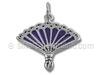 Purple Enamel Hand Fan