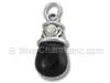 Onyx, MOP Tear Drop Charm