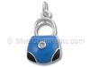 Blue and Black Enamel Purse