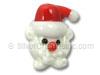 3D Santa Face Glass Bead