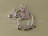 Cut out Enamel Elephant Charm