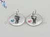 Baby Feet with Crystal Charm