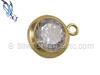 6mm Gold Filled Bezel Drop Charm