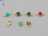 Round Gemstone Connector