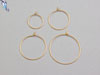 Plain Wire Hoop Earrings