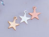 Small Star Charm, Sterling Silver, Gold Filled, and Rose Gold Filled