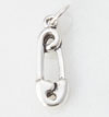 Sterling Silver Safety Pin Charm