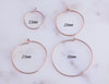Rose Gold Filled Hoop Earrings