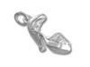 Sterling Silver Strap Heel Shoe Charm