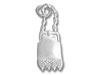 Sterling Silver Fringe Style Purse Charm