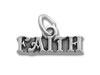 Sterling Silver Faith Word Charm