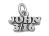 Sterling Silver John 3:16 Charm