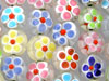 Multi-Color Daisy Glass Beads