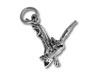 Sterling Silver 3D Bat Charm