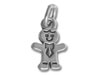Sterling Silver Gingerbread Man Charm