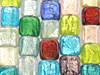 Multi-Color Glass Bead Foil Square Design