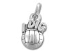 Sterling Silver I Dig Volleyball Charm
