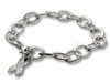 Adjustable Oval Link Ribbon Bracelet