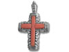 Coral Cross Pendant
