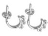 Sterling Silver 3 Ring Post Earring