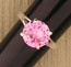 Silver Round Ring With Pink Cz