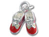 Pair of Pink and Red Enamel Shoes