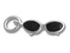 Sterling Silver Sun Glasses with Enamel  Lenses