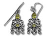 Silver CZ Filigree Chandelier Earrings