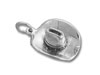 Silver Cowboy Hat Charm