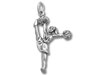 Sterling Silver Cheerleader Charm
