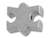 Silver Autism Puzzle Bead