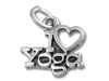 Sterling Silver I Love Yoga Charm