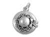 Sterling Silver Hat with Flowers and Bow Charm