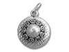 Sterling Silver Swirly Design Hat Charm