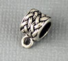 Silver Basketweave Finding Ring