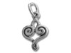 Heart with Continuous Swirl Charm