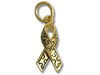 Gold Vermeil Puzzle Ribbon Charm