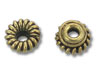 Gold Plated Rope Bead Cap